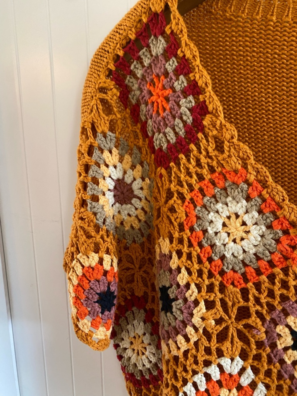 Adorable Granny Square Knit Top Cottagecore - Picture 2 of 5